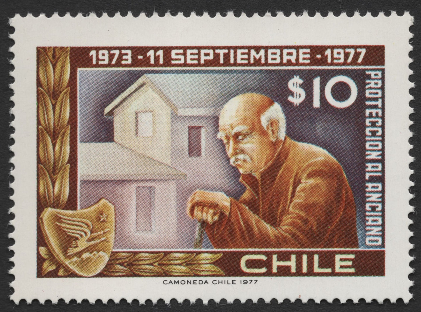 SCG495 - Chile 1977 Social Protection Stamps – Children & Elderly Care