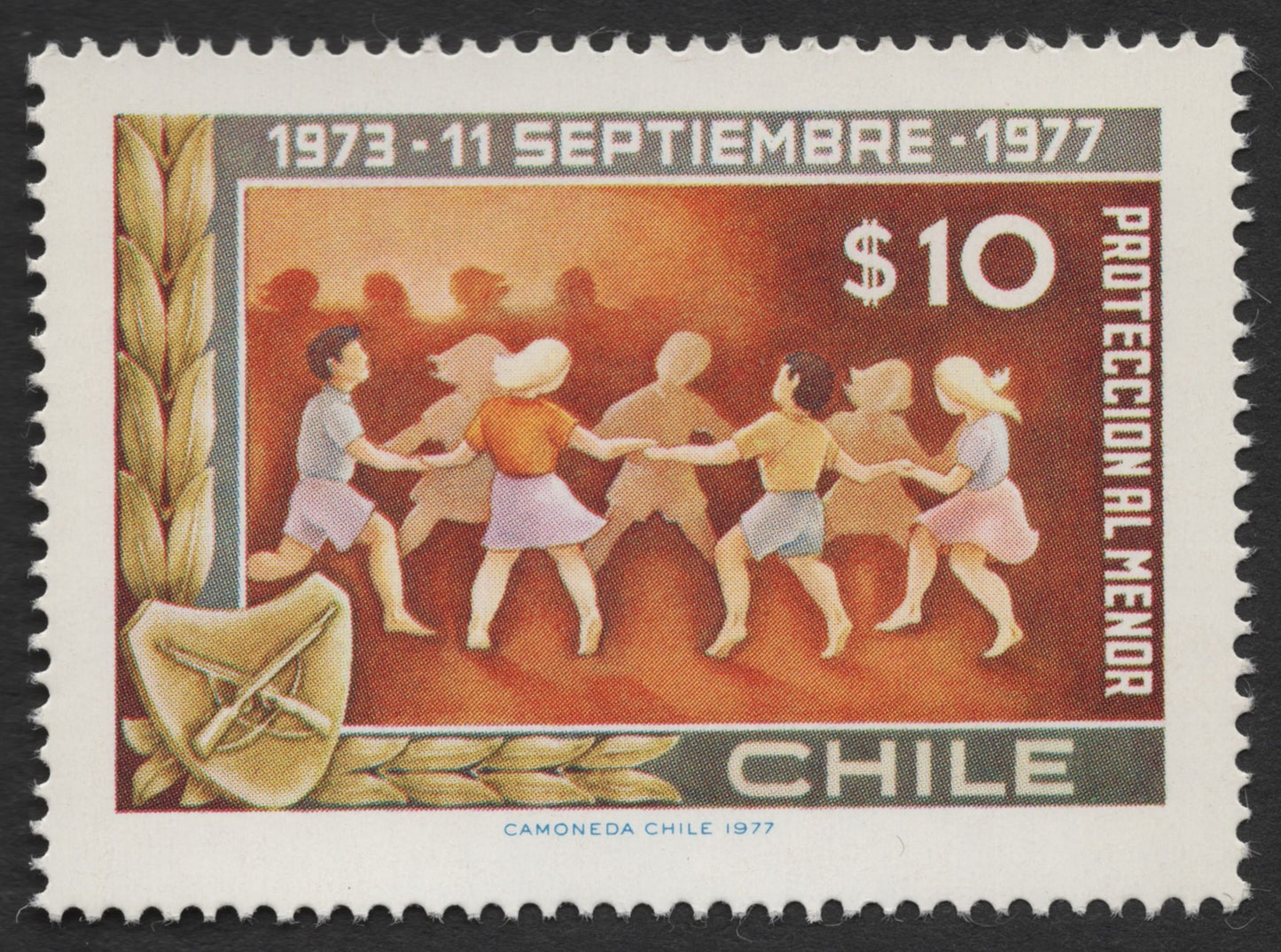 SCG495 - Chile 1977 Social Protection Stamps – Children & Elderly Care