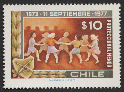 SCG495 - Chile 1977 Social Protection Stamps – Children & Elderly Care