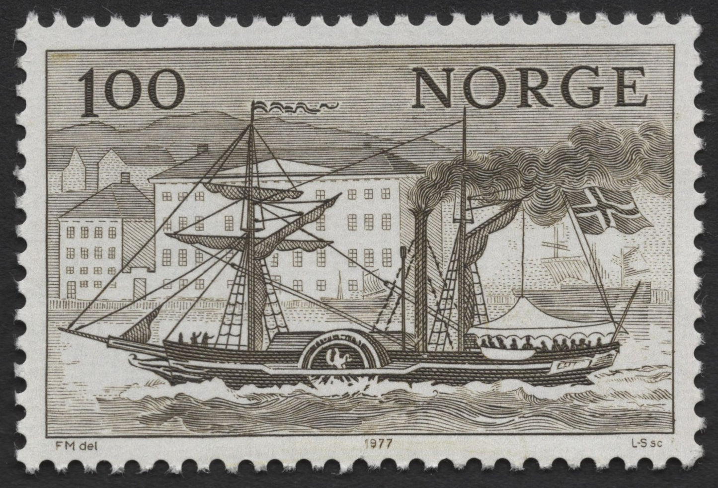 SCG515 - Norway 1977 Historic Ships Stamp Set – Steamships and Ferries