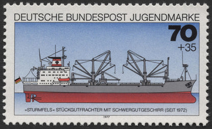 SCG514 - Germany 1977 Jugendmarke Ship Series – Four Historic Vessels