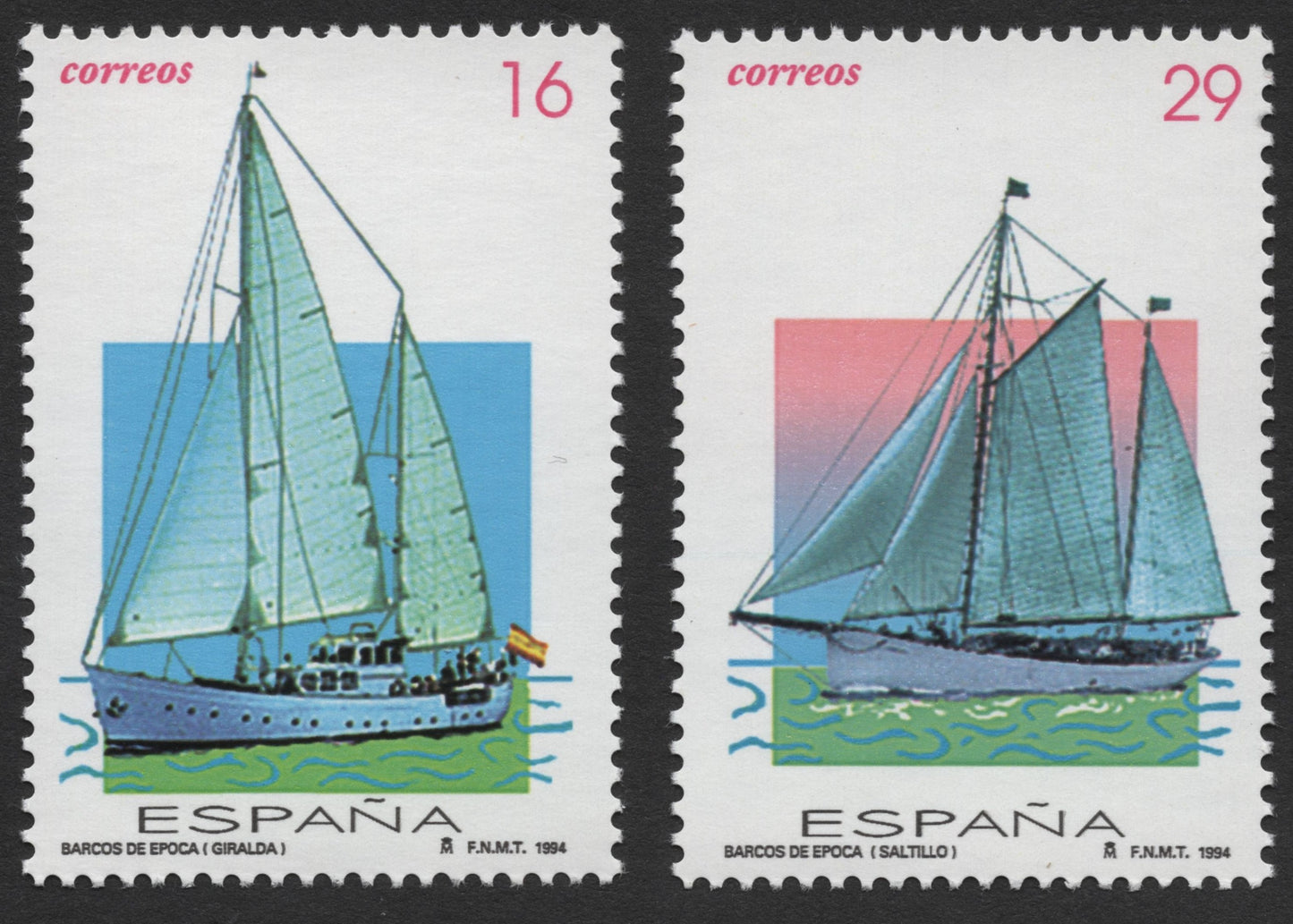 SCG516 - Spain 1994 Historic Ships Set – Giralda and Saltillo