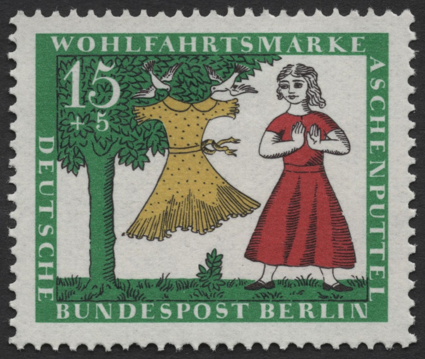 SCG517 - Germany Berlin 1962 Cinderella Fairy Tale Welfare Stamp Set