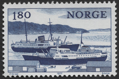 SCG515 - Norway 1977 Historic Ships Stamp Set – Steamships and Ferries