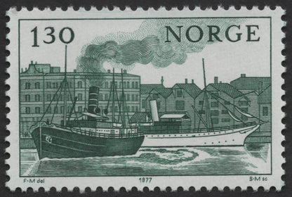 SCG515 - Norway 1977 Historic Ships Stamp Set – Steamships and Ferries