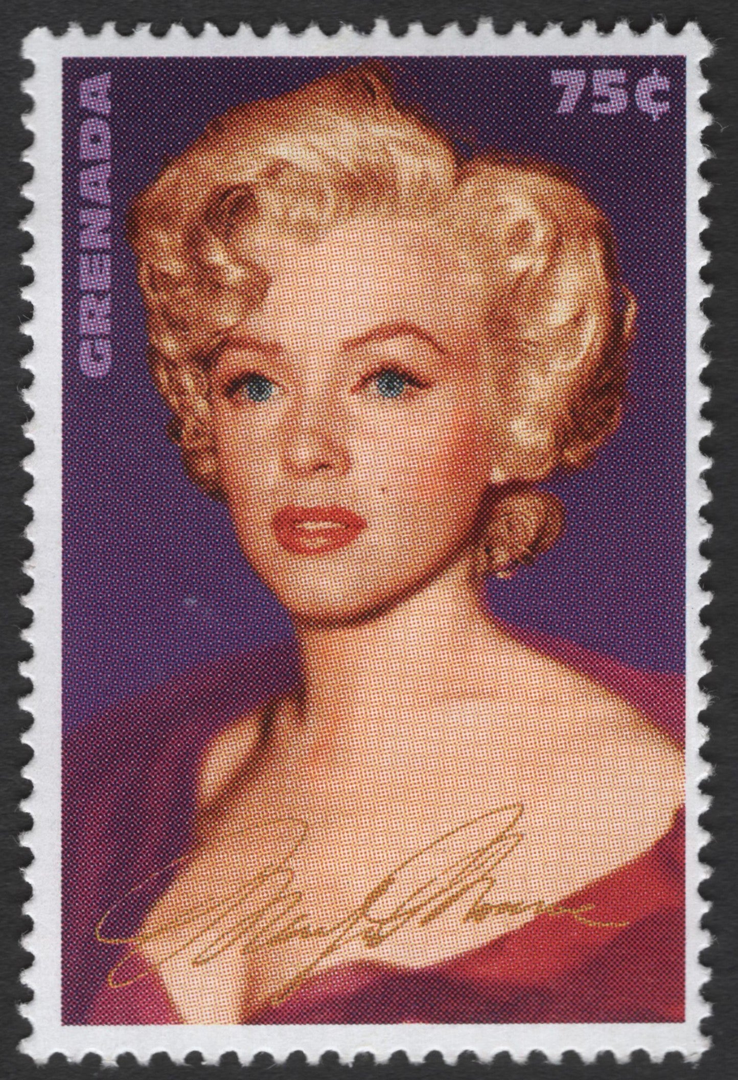 SCG11994 - Marilyn Monroe Commemorative Stamp – Grenada 75¢
