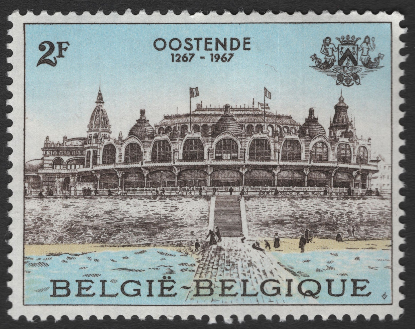SCG11681 - Belgium 1967 – Ostend (Oostende) City Centenary 2F Stamp