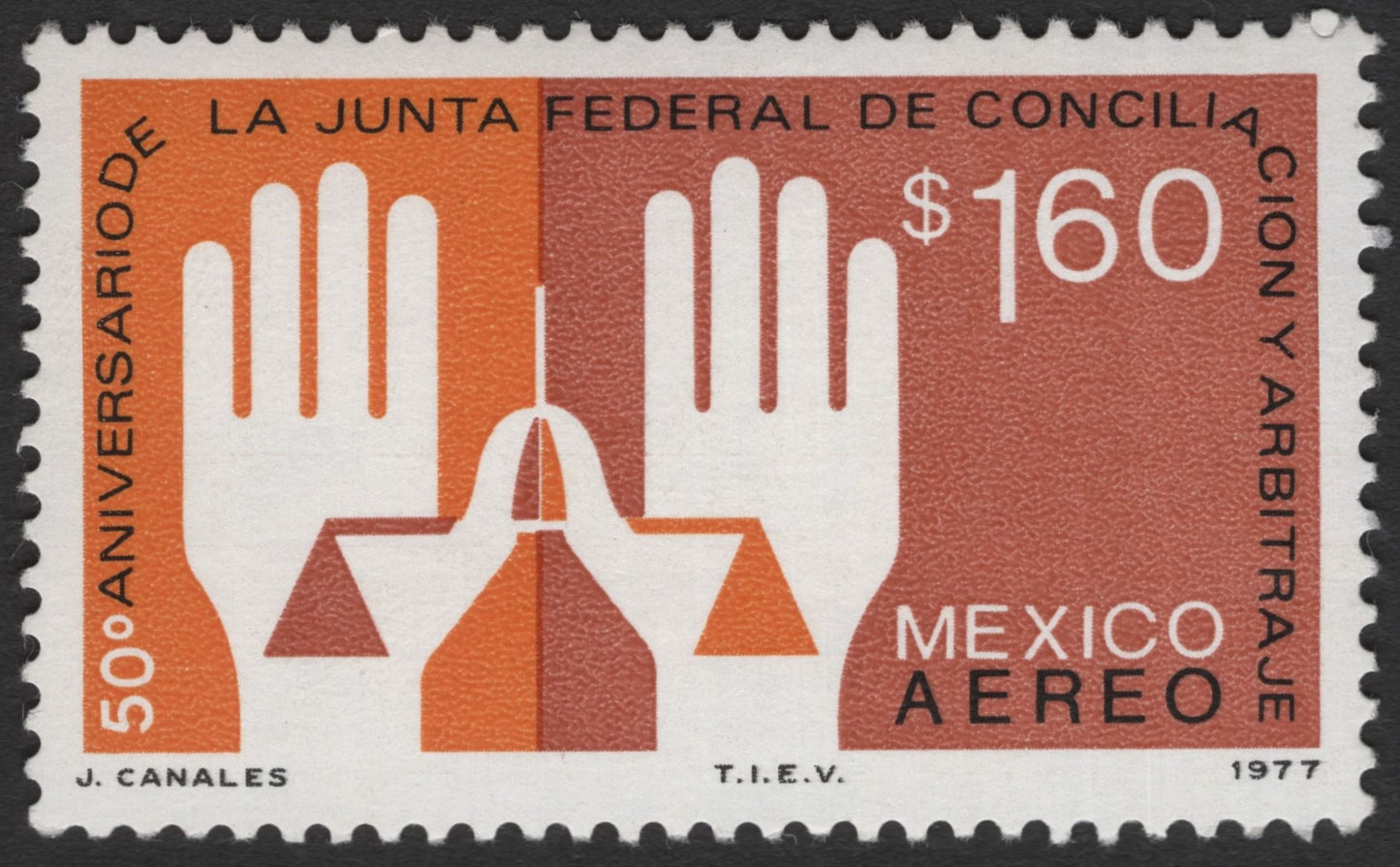SCG11715 - 1977 Mexico – 50th Anniversary of the Federal Conciliation and Arbitration Board (Airmail)