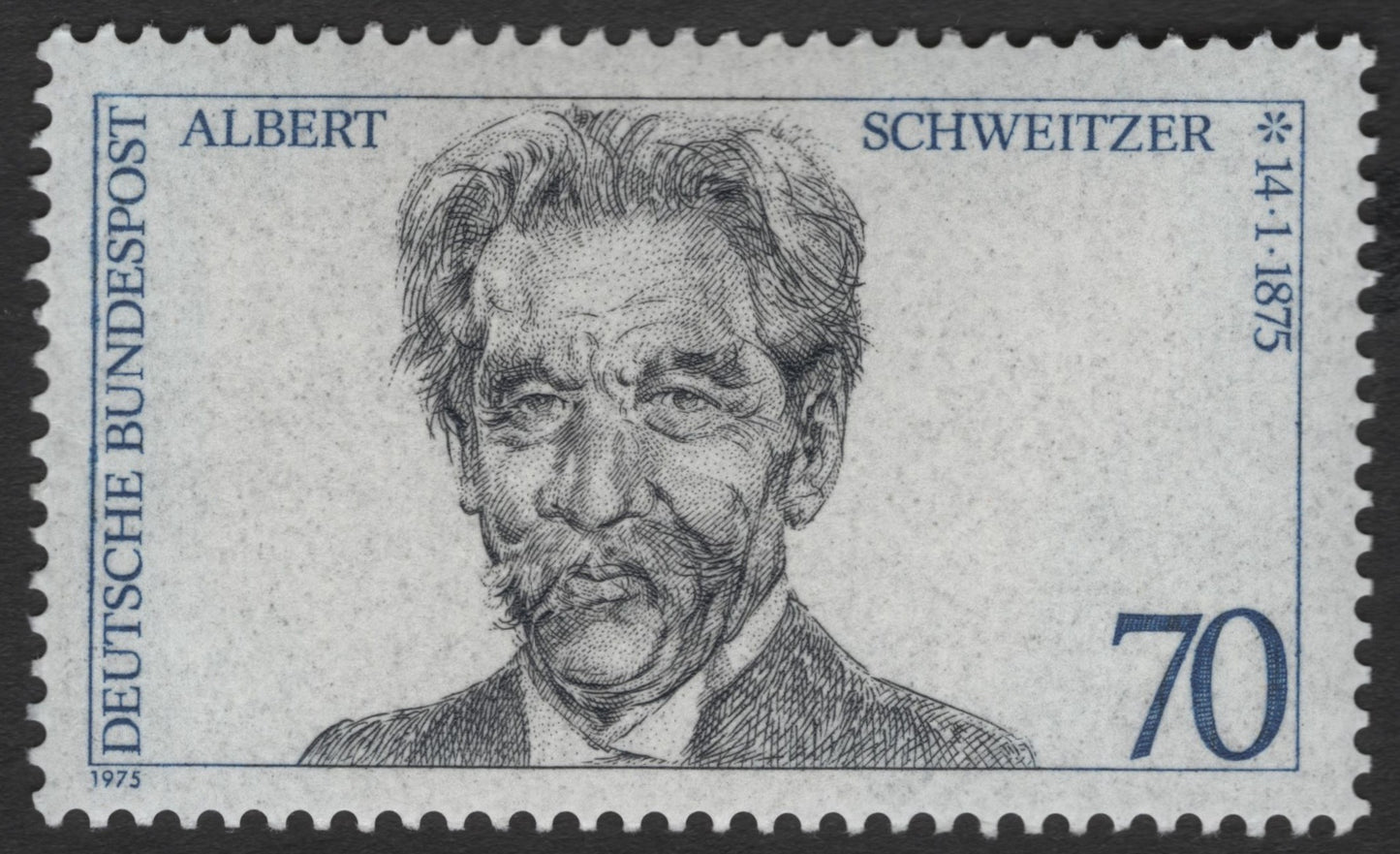 SCG11727 - Germany 1975 – Albert Schweitzer Birth Centenary (70 Pfennig)