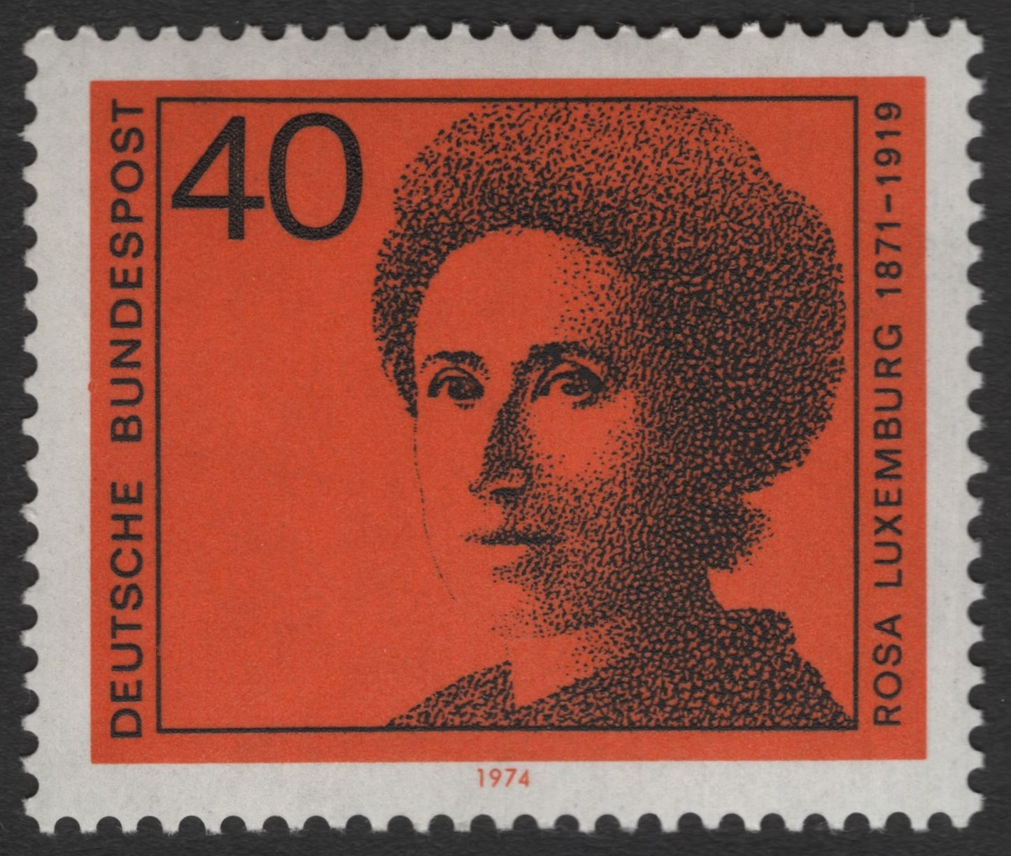 SCG11642 - Germany 1974 – Rosa Luxemburg Birth Centenary (40 Pfennig)