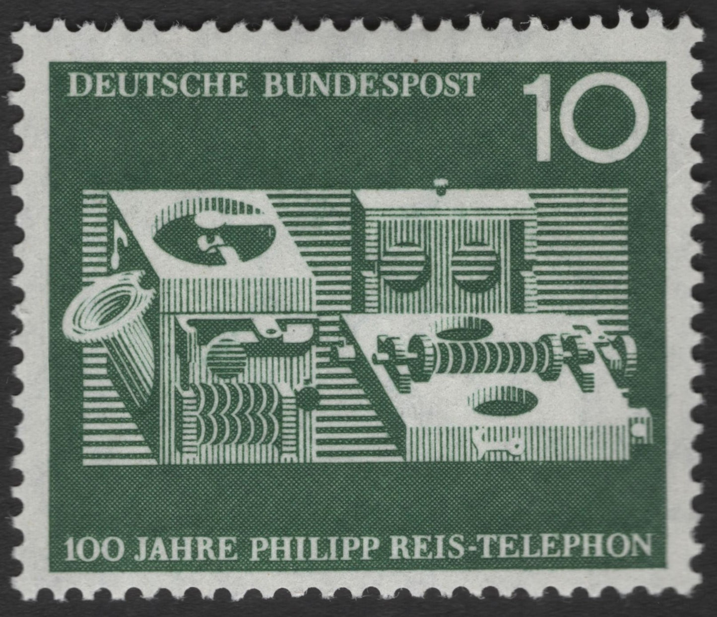 SCG11647 - Germany (Deutsche Bundespost) – 100 Years of Philipp Reis Telephone, 10 Pfennig
