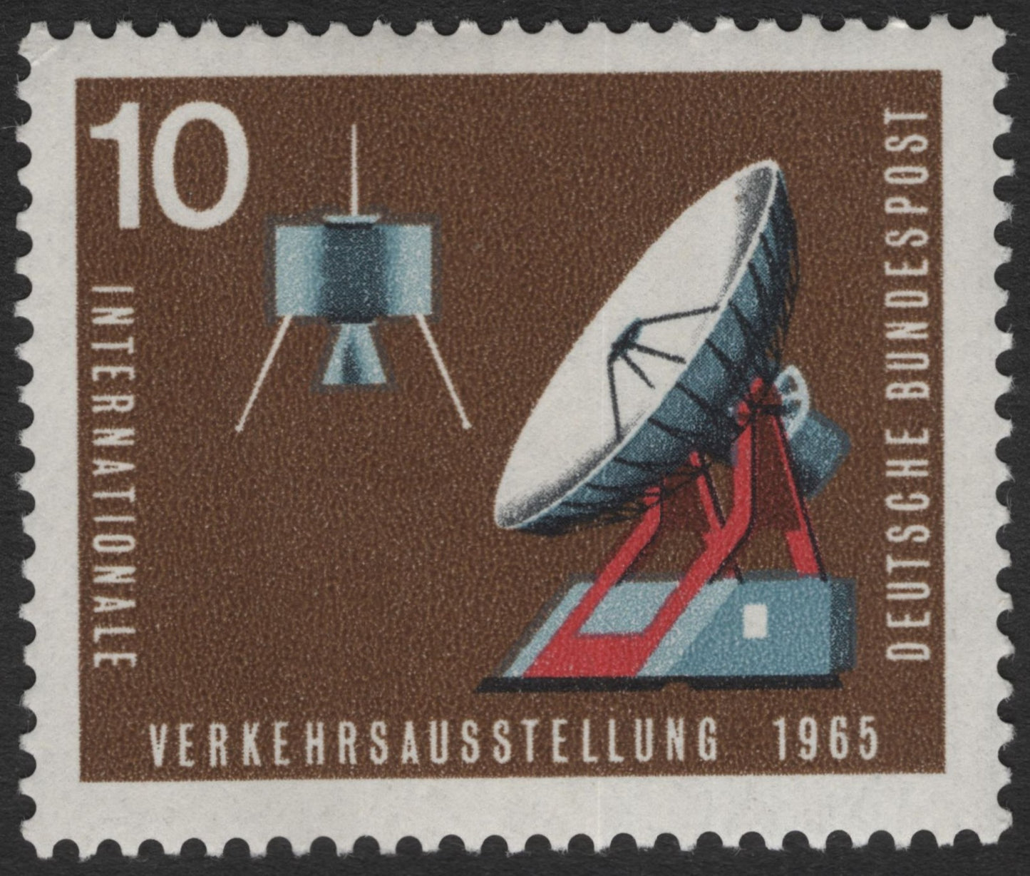 SCG11633 - Germany 1965 Transport Exhibition – Satellite Communication (10 Pfennig)