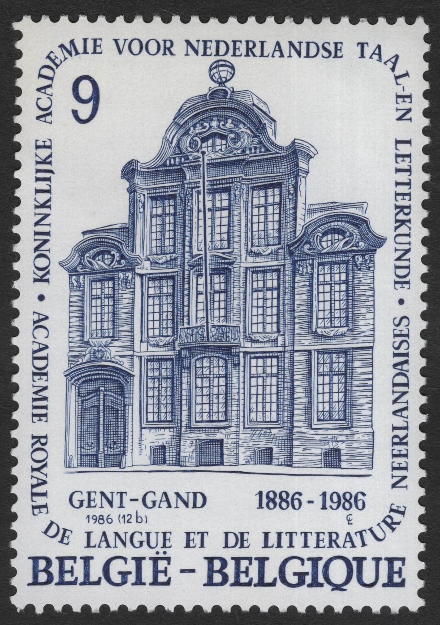 SCG11665 - Belgium 1986 Royal Academy of Dutch Language and Literature Centenary Stamp