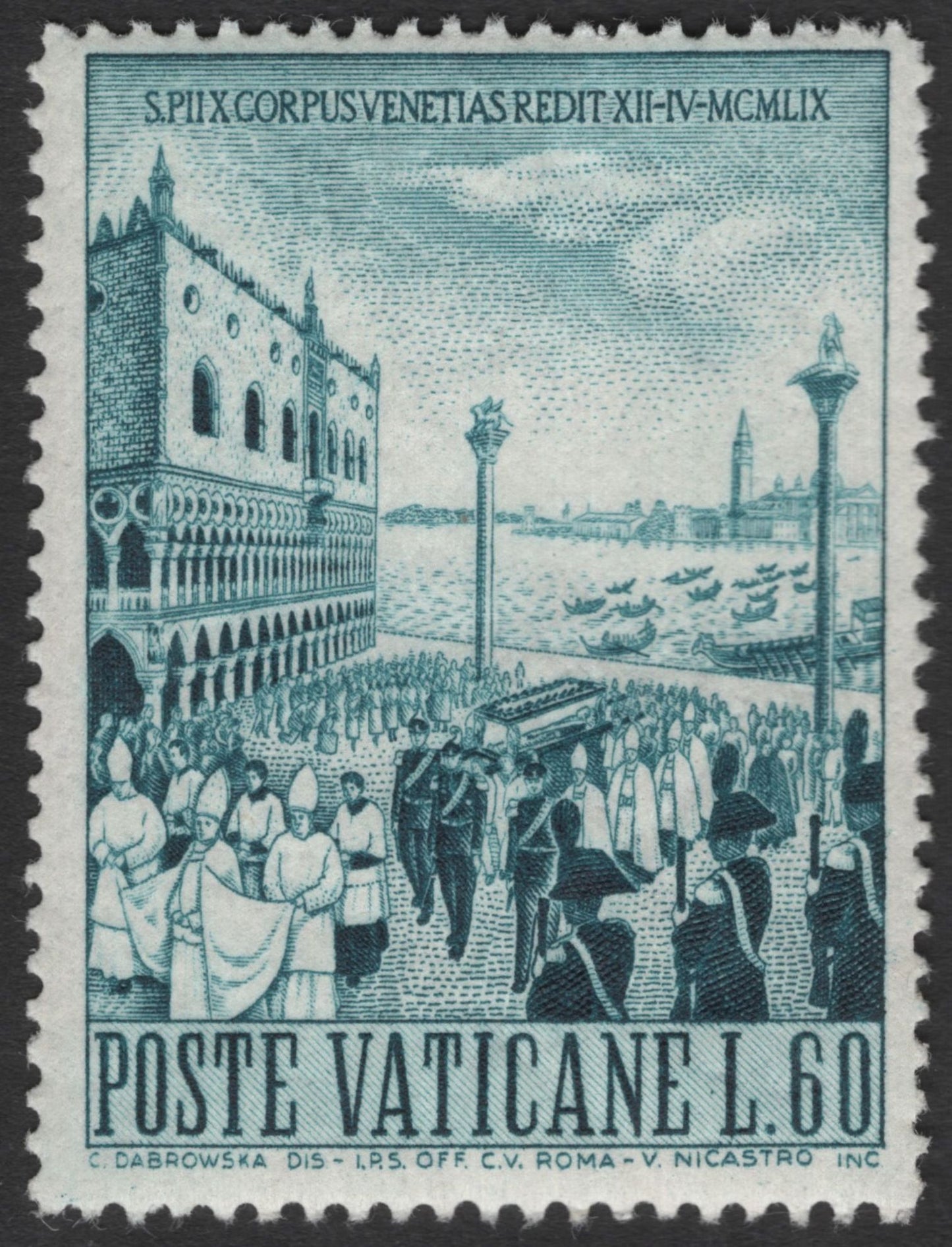 SCG11887 - Vatican City 1959 Religious Ceremonies & Papal Tradition Commemorative Pair