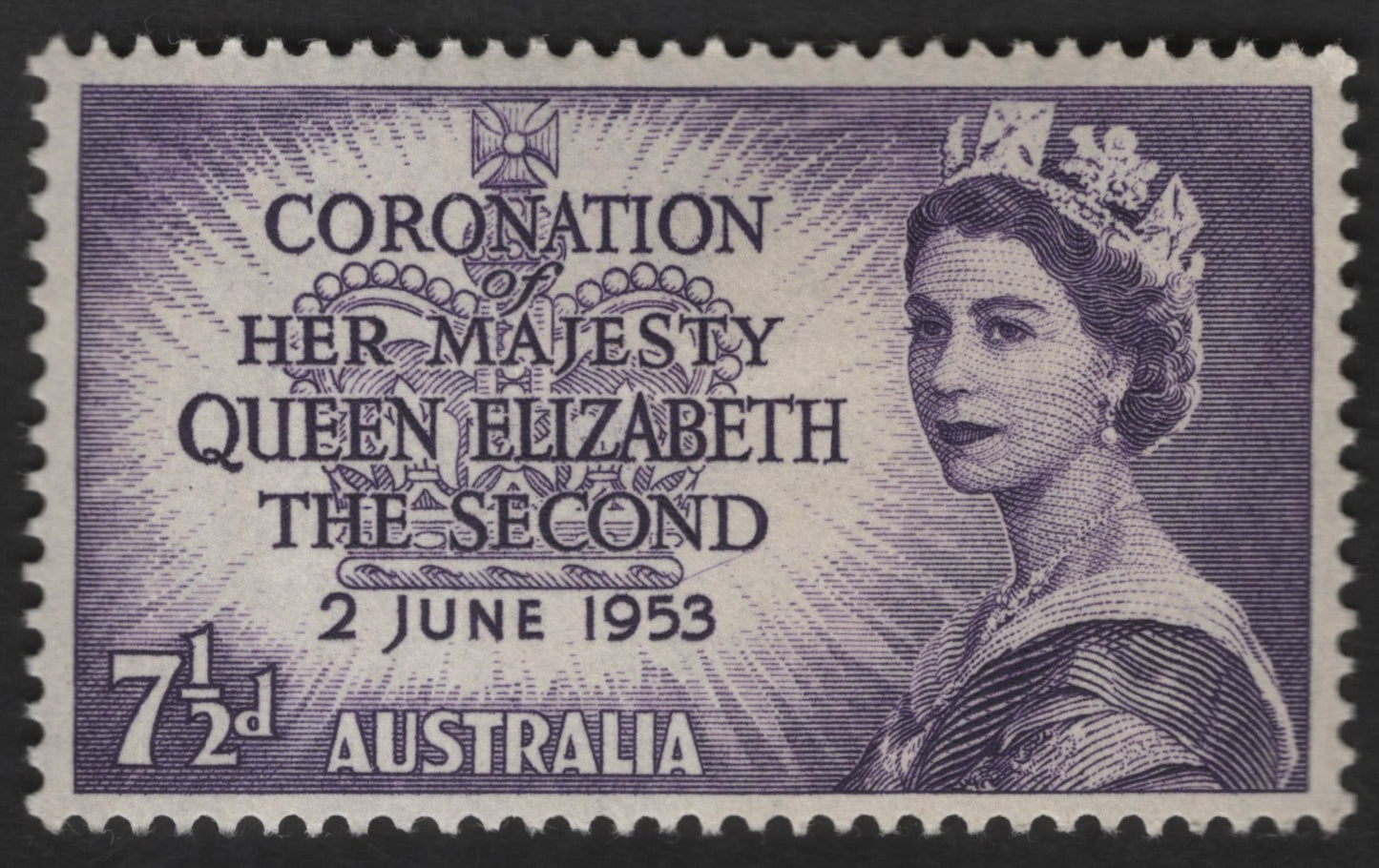 SCG13056 - Australia 1953 – Coronation of Queen Elizabeth II (7½d)