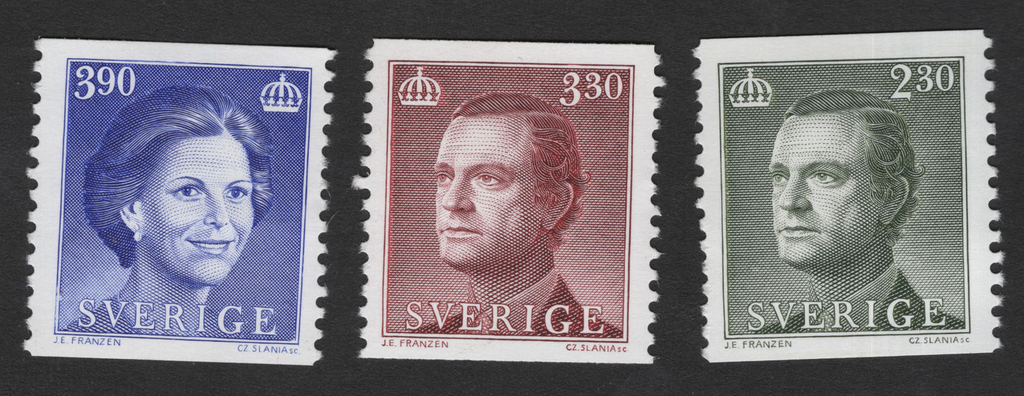 SCG11890 - Sweden Royal Portrait Definitive Series – King Carl XVI Gustaf & Queen Silvia (Multi-Value Set)