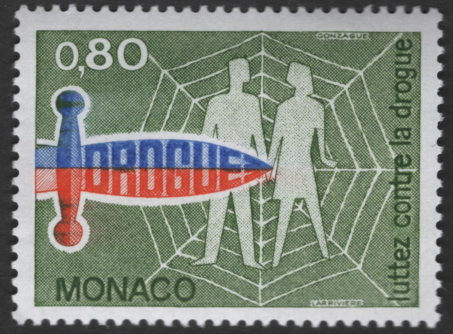 SCG11883 - Monaco 1966 “Lutte Contre la Drogue” Anti-Drug Awareness Stamp Pair