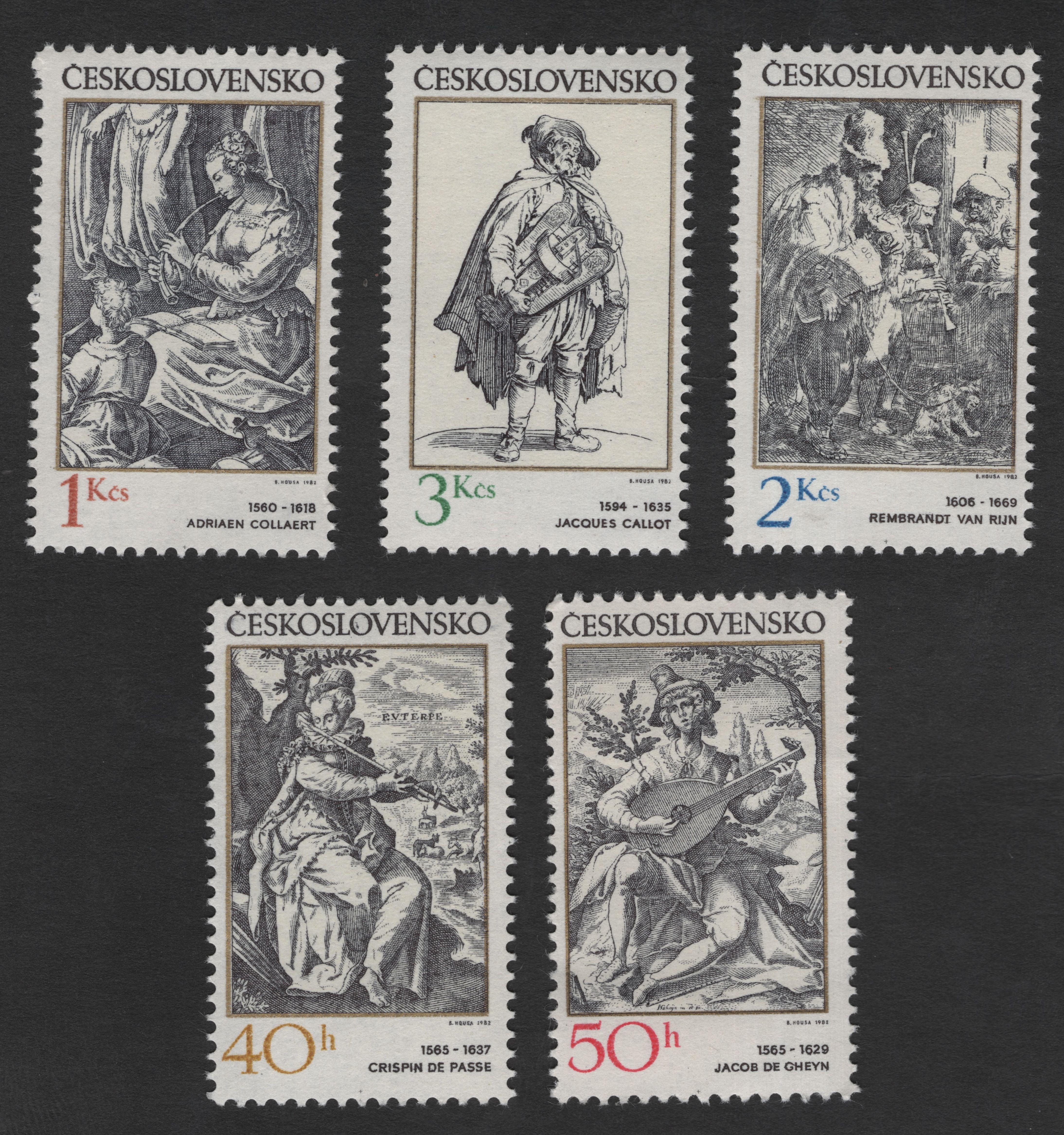SCG11874 - Czechoslovakia 1982 – European Master Engravers Commemorati ...
