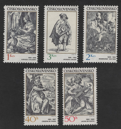 SCG11874 - Czechoslovakia 1982 – European Master Engravers Commemorative Set