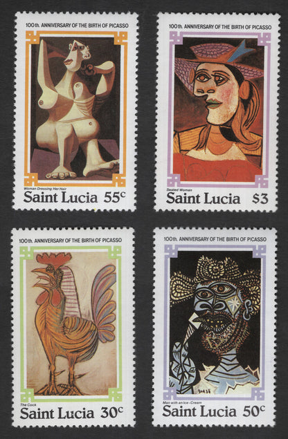 SCG11875 - Saint Lucia 1981 – 100th Anniversary of Pablo Picasso (Selected Designs)