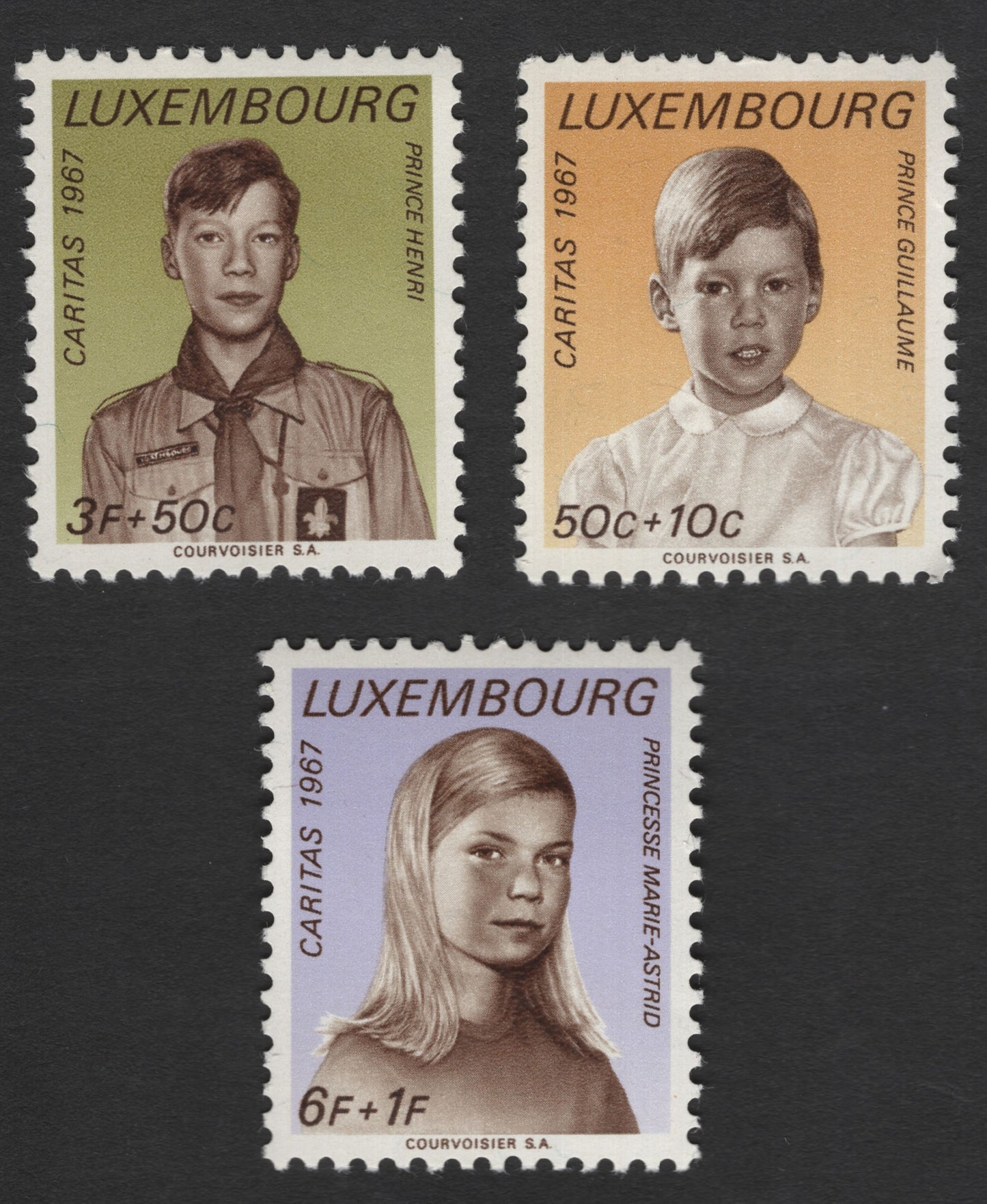 SCG11917 - Luxembourg 1967 Caritas – Royal Children Charity Set