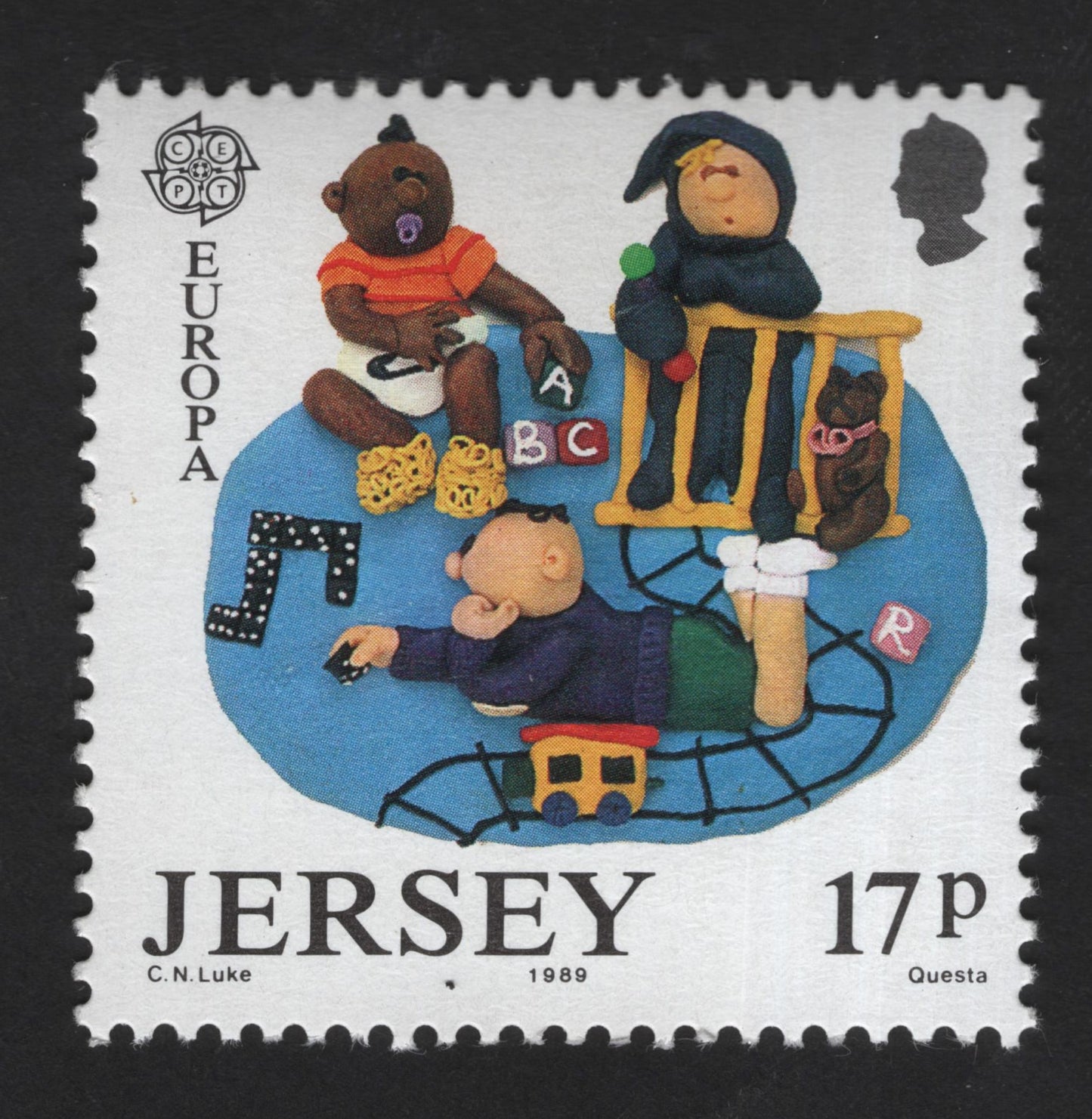 SCG13147 - Jersey 1989 Europa – Children at Play (17p)