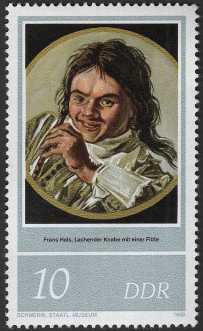SCG11923 - DDR 1980 Frans Hals Paintings – Der Mulatte & Laughing Boy with a Flute