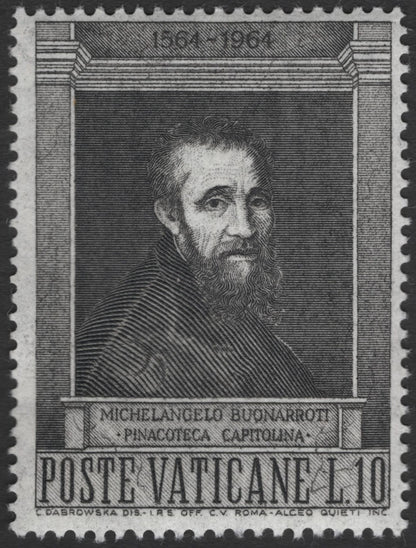 SCG11925 - Vatican City 1964 Michelangelo 400th Death Anniversary Stamps