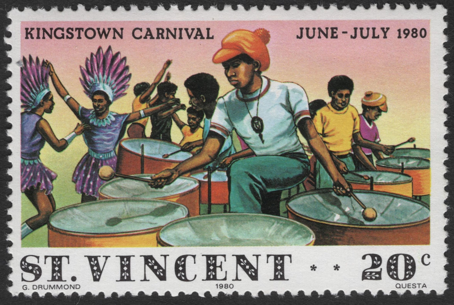 SCG11918 - St. Vincent 1980 Kingstown Carnival – Steel Band Festival (Pair)
