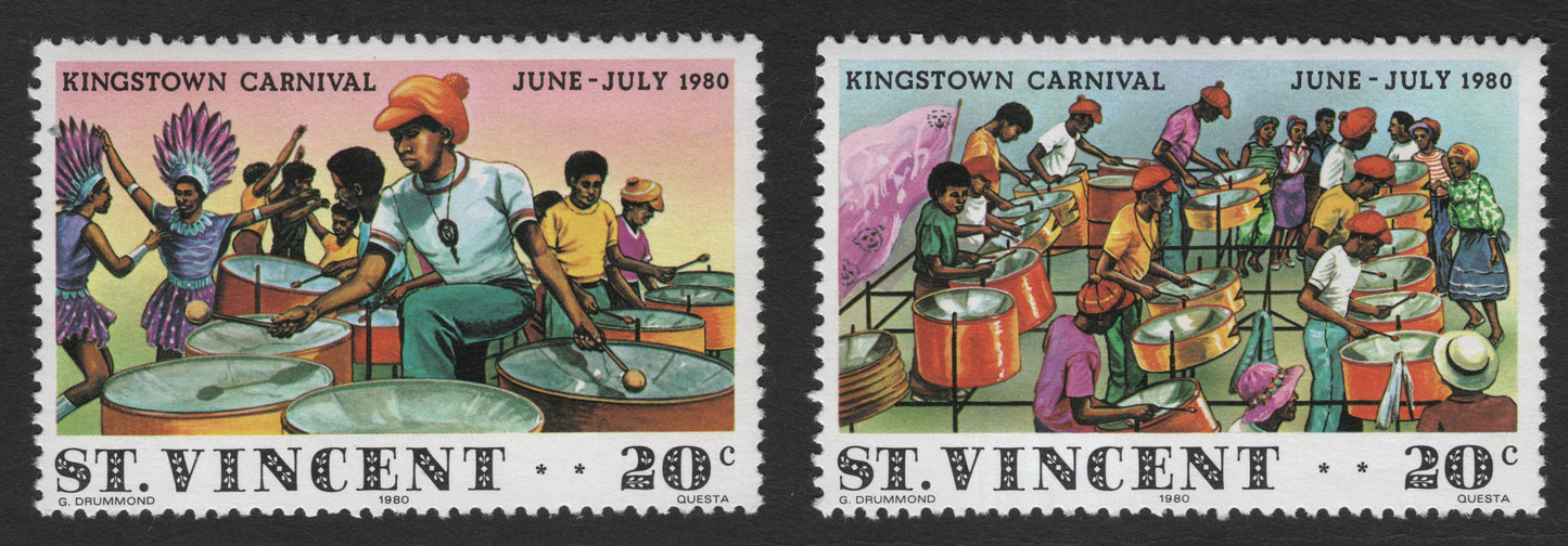 SCG11918 - St. Vincent 1980 Kingstown Carnival – Steel Band Festival (Pair)