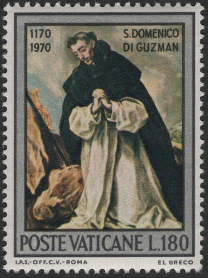 SCG11921 - Vatican City 1970 St. Dominic of Guzman 800th Birth Anniversary – Artistic Pair