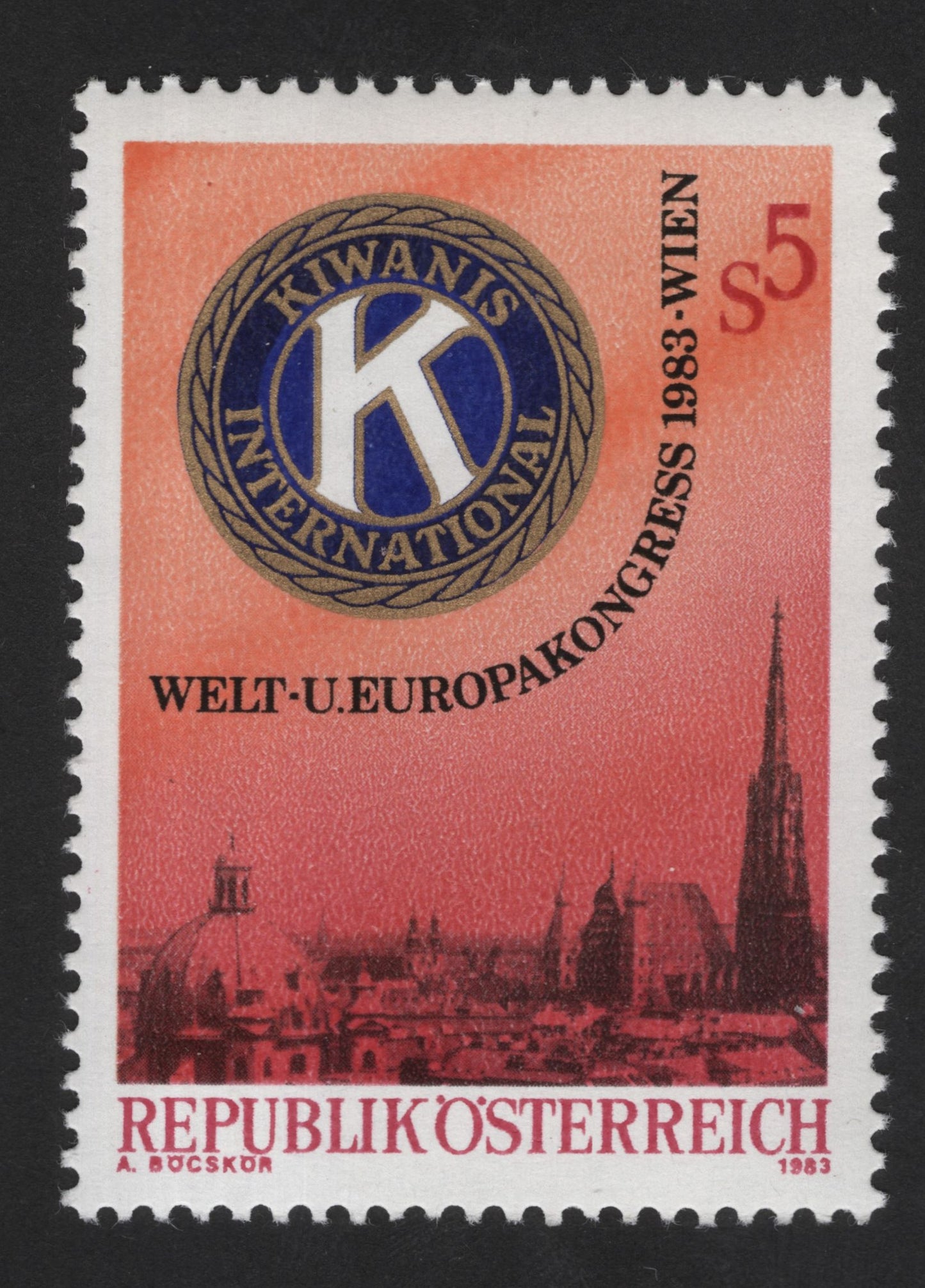 SCG13172 - Austria 1983 – Kiwanis International World & European Congress, Vienna (5 Schilling)