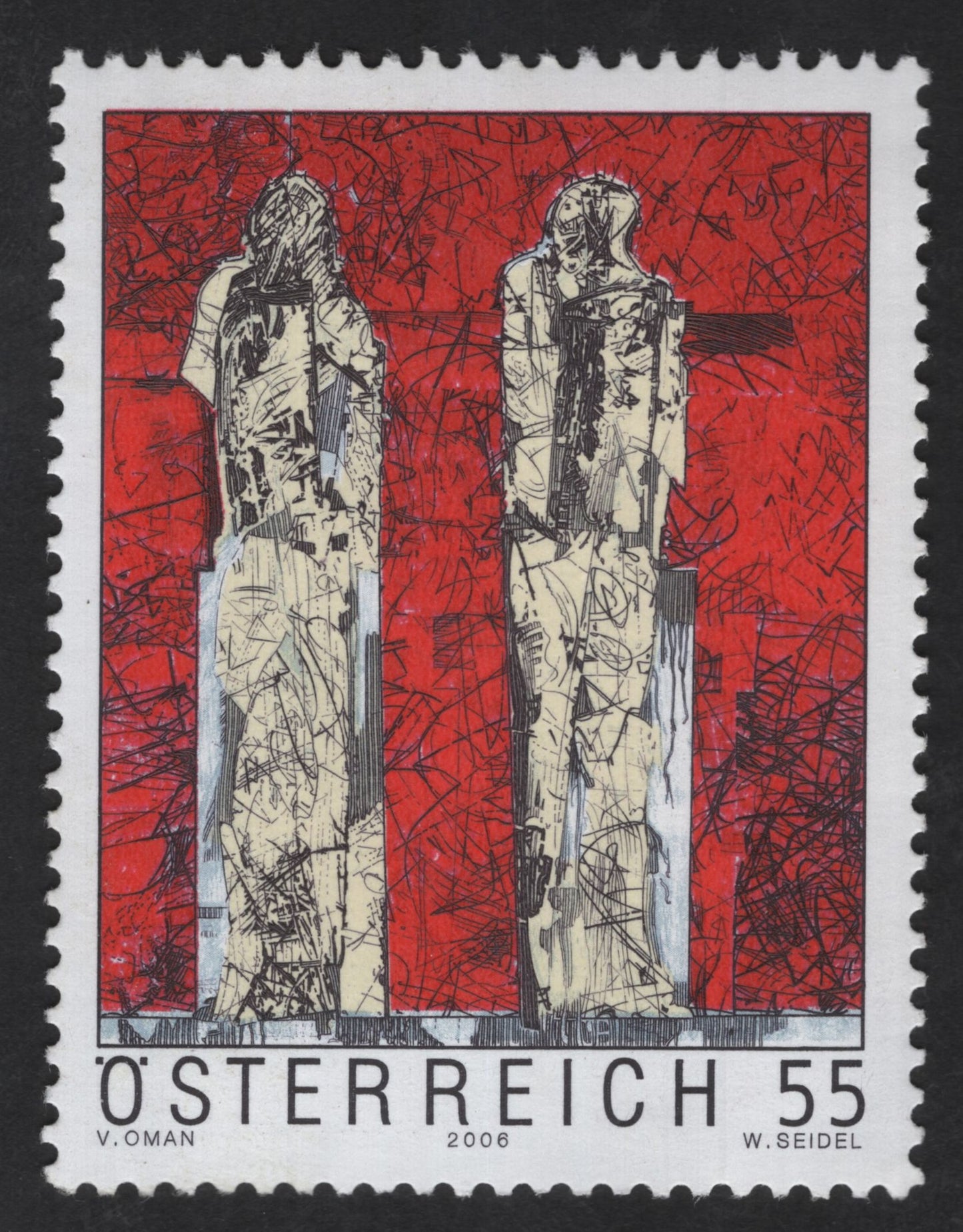 SCG13219 - Austria 2006 – Contemporary Sculpture Art Stamp (55 Cent)