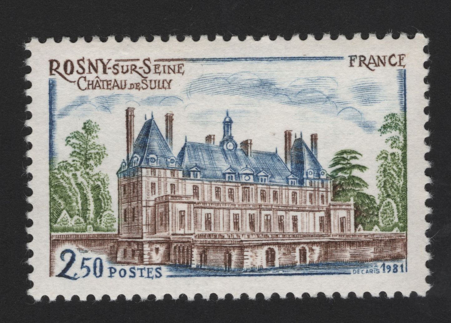 SCG13212 - France 1981 – Château de Sully, Rosny-sur-Seine (2.50F)