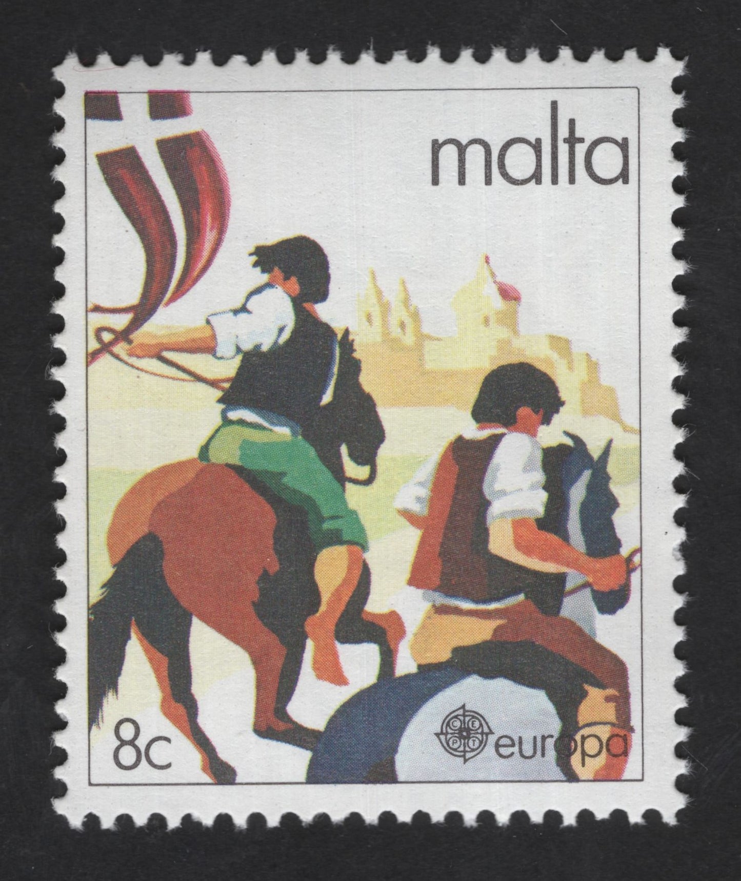 SCG13112 - Malta 8c Europa – Traditional Horse Riders