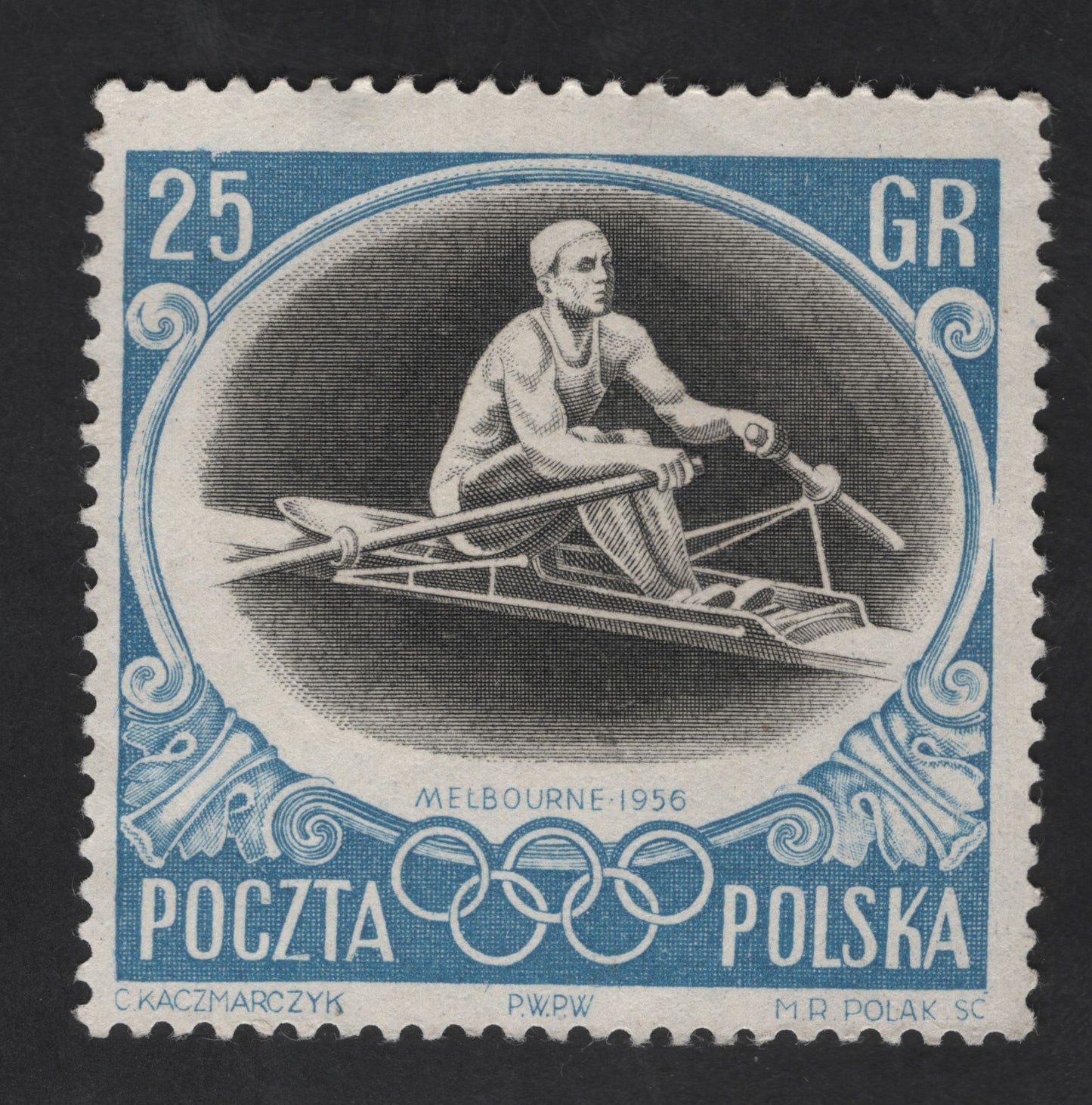 SCG13127 - Poland 1956 Melbourne Olympics – Rowing (25 gr)