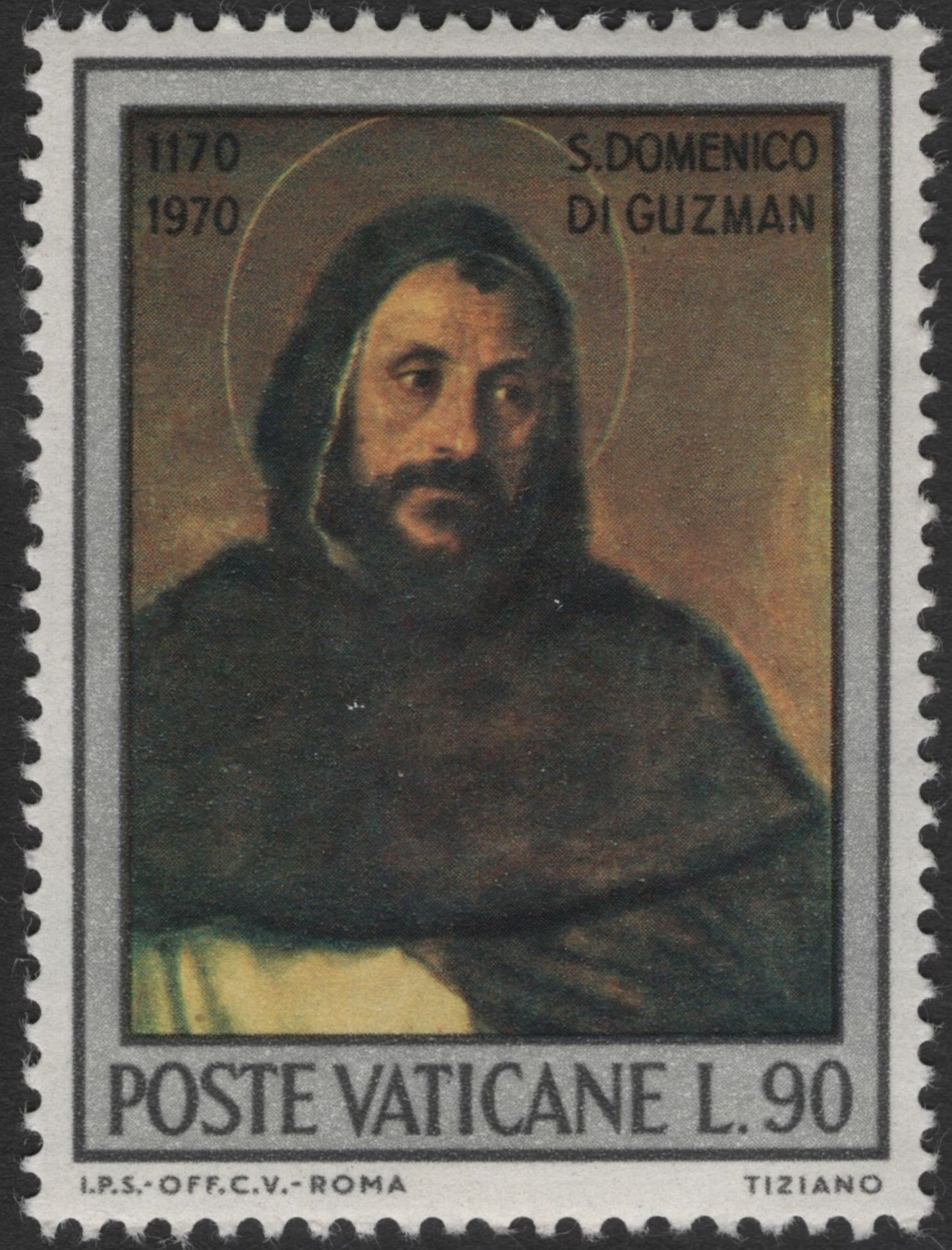 SCG11909 - Vatican City 1970 – 800th Birth Anniversary of St. Dominic (Stamp Pair)