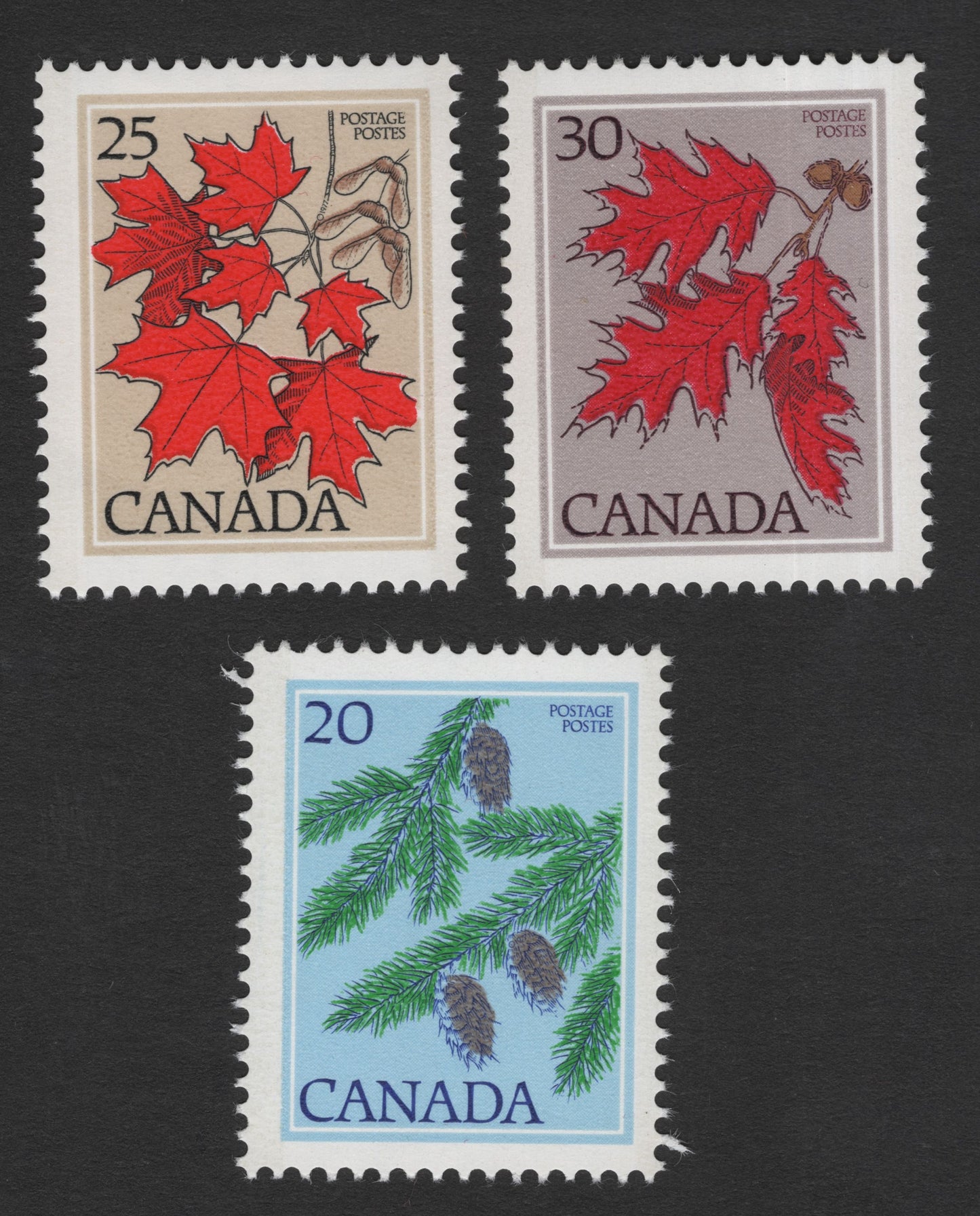 SCG11814 - Canada 1977–1979 Maple Leaves & Spruce Cones Definitive Stamps