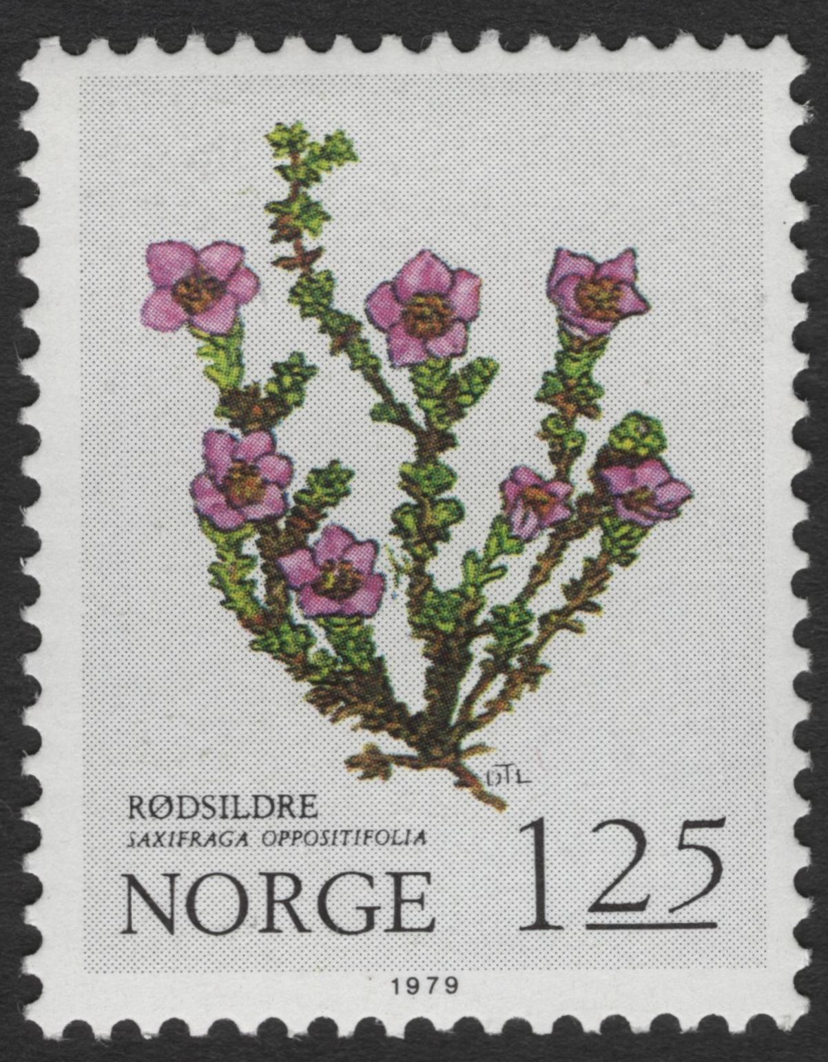 SCG11818 - Norway 1979 Alpine Flora Definitive Set (Rødsildre, Flekkmure, Issoleie)