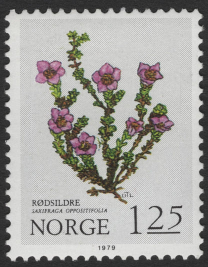 SCG11818 - Norway 1979 Alpine Flora Definitive Set (Rødsildre, Flekkmure, Issoleie)