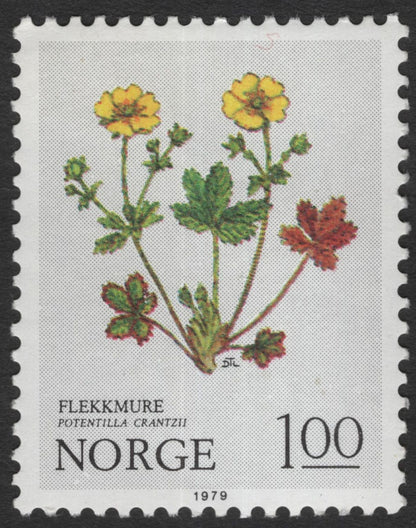 SCG11818 - Norway 1979 Alpine Flora Definitive Set (Rødsildre, Flekkmure, Issoleie)
