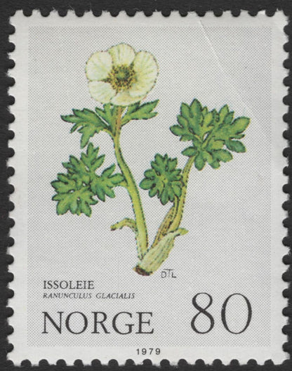 SCG11818 - Norway 1979 Alpine Flora Definitive Set (Rødsildre, Flekkmure, Issoleie)