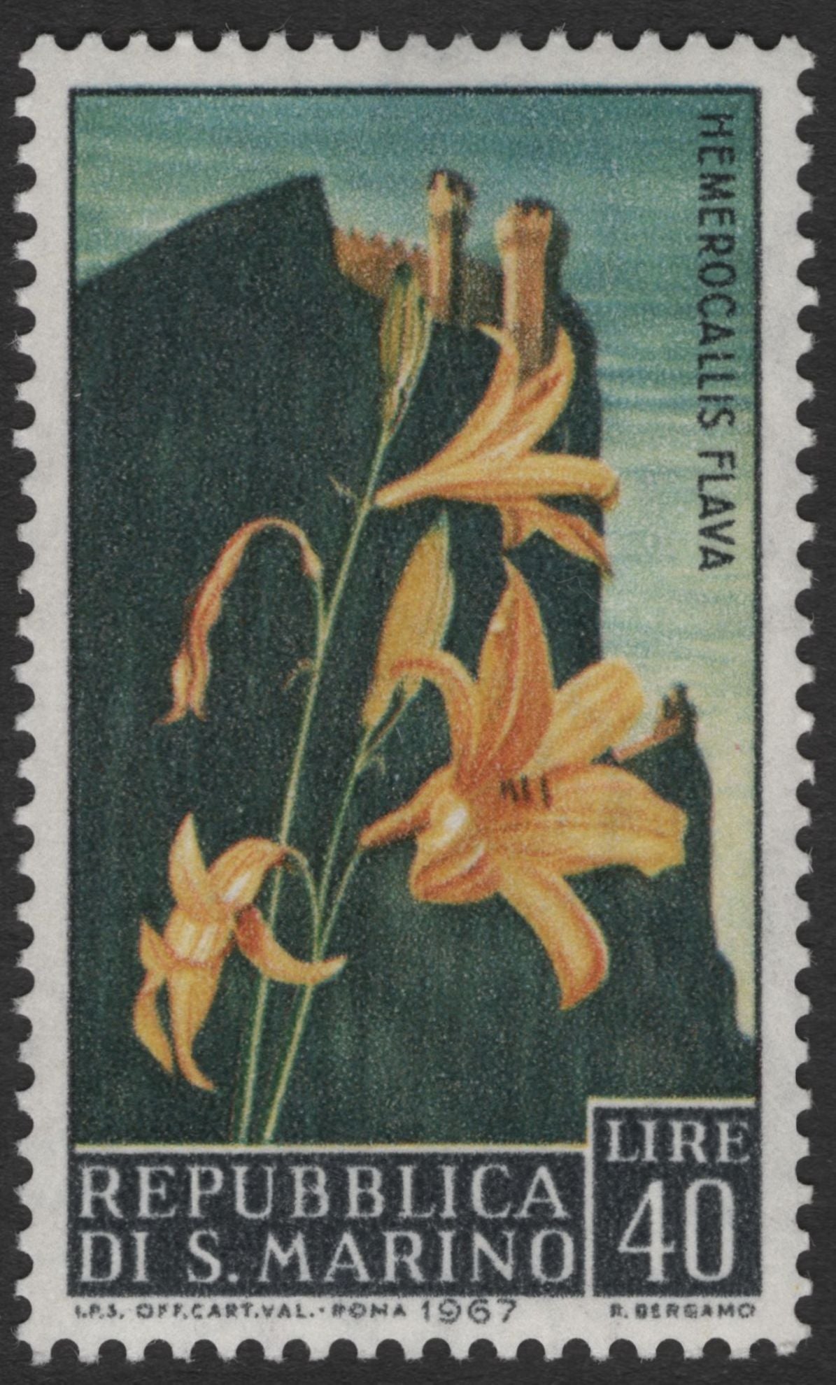 SCG11820 - 1967 Alpine Flora of San Marino – Complete Set of 3