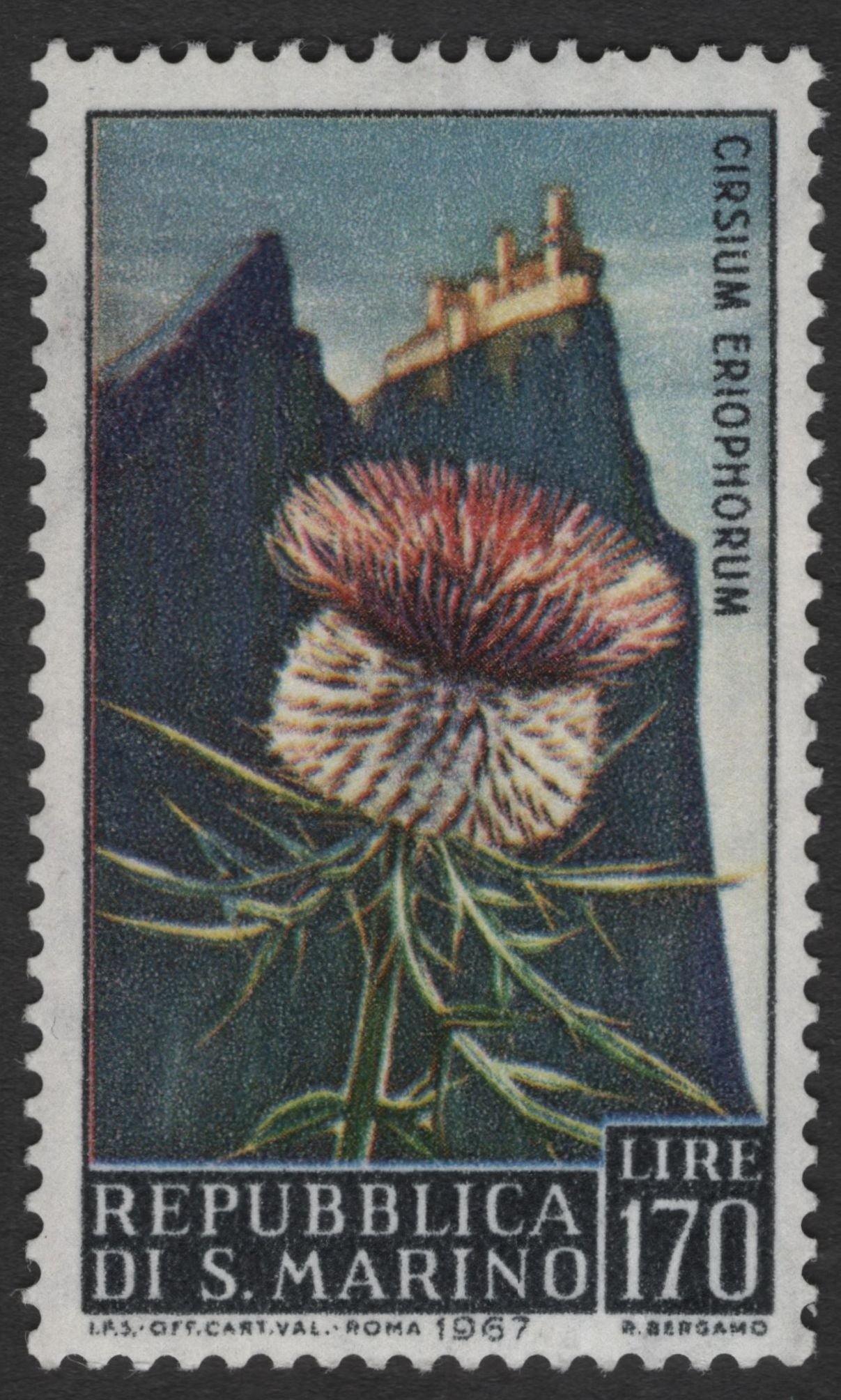 SCG11820 - 1967 Alpine Flora of San Marino – Complete Set of 3