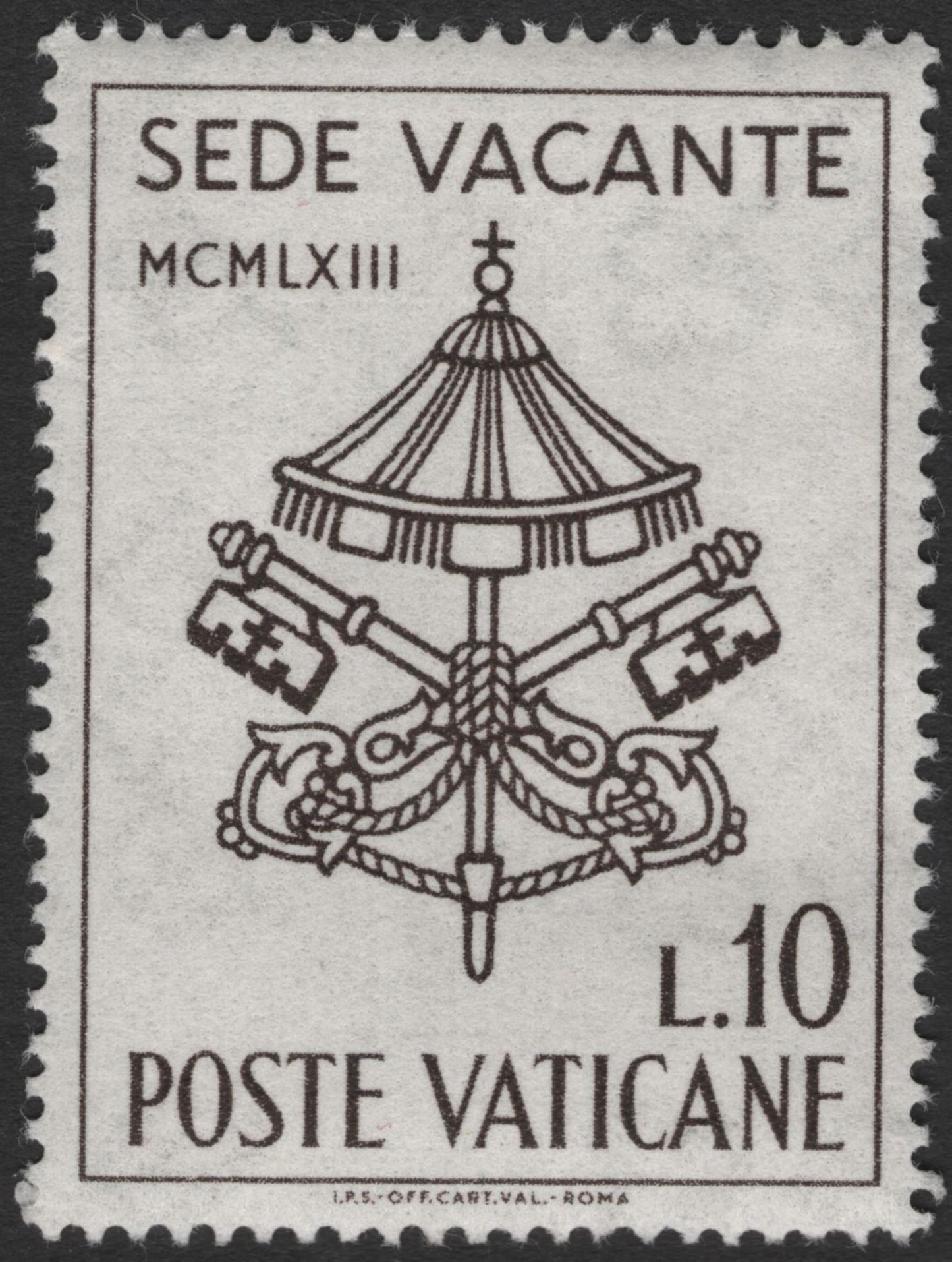 SCG11823 - Vatican City 1963 “Sede Vacante” Interregnum Definitive Set (Italy/Vatican)
