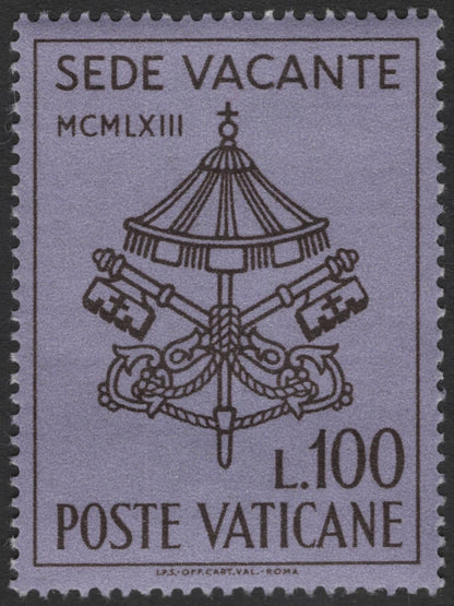 SCG11823 - Vatican City 1963 “Sede Vacante” Interregnum Definitive Set (Italy/Vatican)