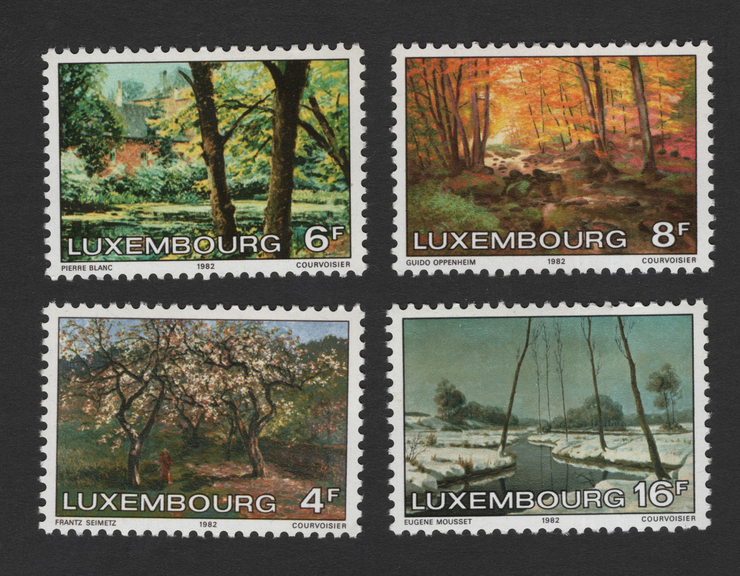 SCG11825 - Luxembourg 1982 Landscape Paintings Definitive Art Set