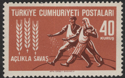 SCG11827 - Turkey “Fight Against Hunger” Charity Set – Agriculture & Humanitarian Theme (30k, 40k, 75k)