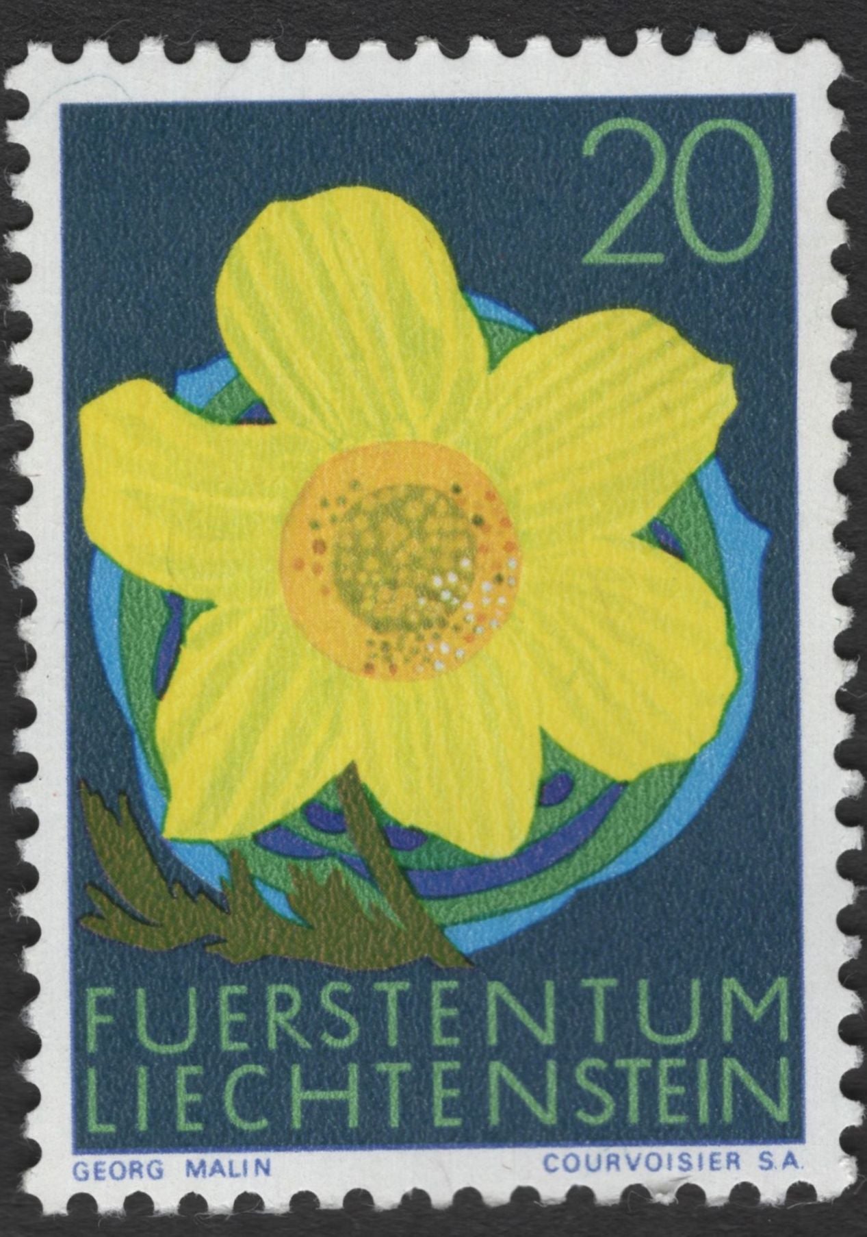 SCG11828 - Liechtenstein 1969 Wild Flowers Definitive Set (4 Values)