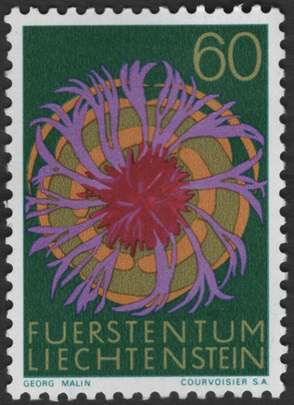SCG11828 - Liechtenstein 1969 Wild Flowers Definitive Set (4 Values)